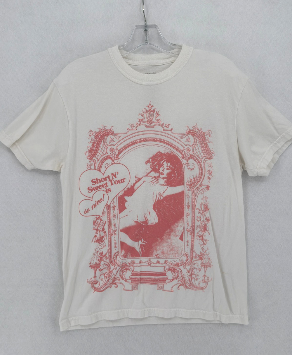 Sabrina Carpenter 2024 Short & Sweet Concert Tour White Sz M